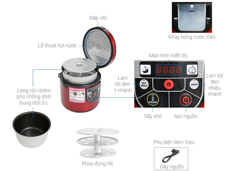 Nồi Làm Tỏi Đen Mishio MK-54