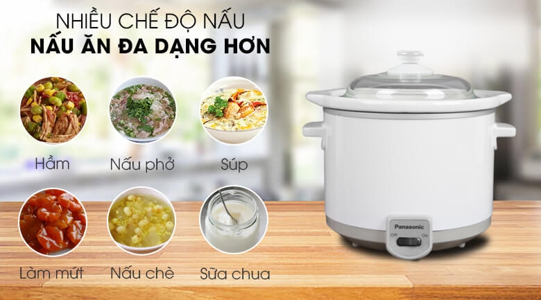 Nồi Nấu Chậm Ninh Hầm Đa Năng Panasonic 1.5 Lít NF-N15SRA 6