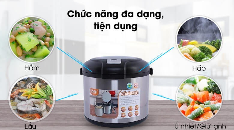 Nồi Ủ Nhiệt Comet CM7661 5.0L 2