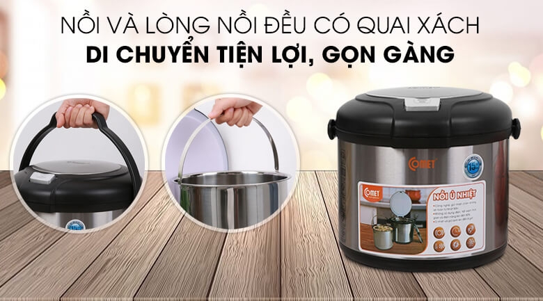 Nồi Ủ Nhiệt Comet CM7661 5.0L 5