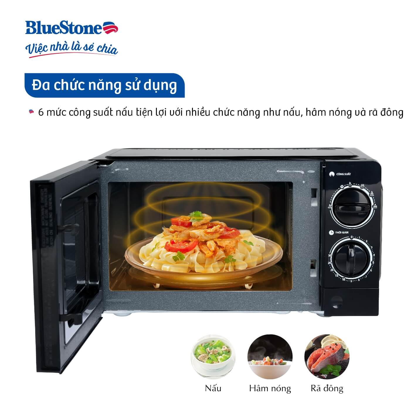Lò Vi Sóng BlueStone Mob-7707 (20 Lít) 2