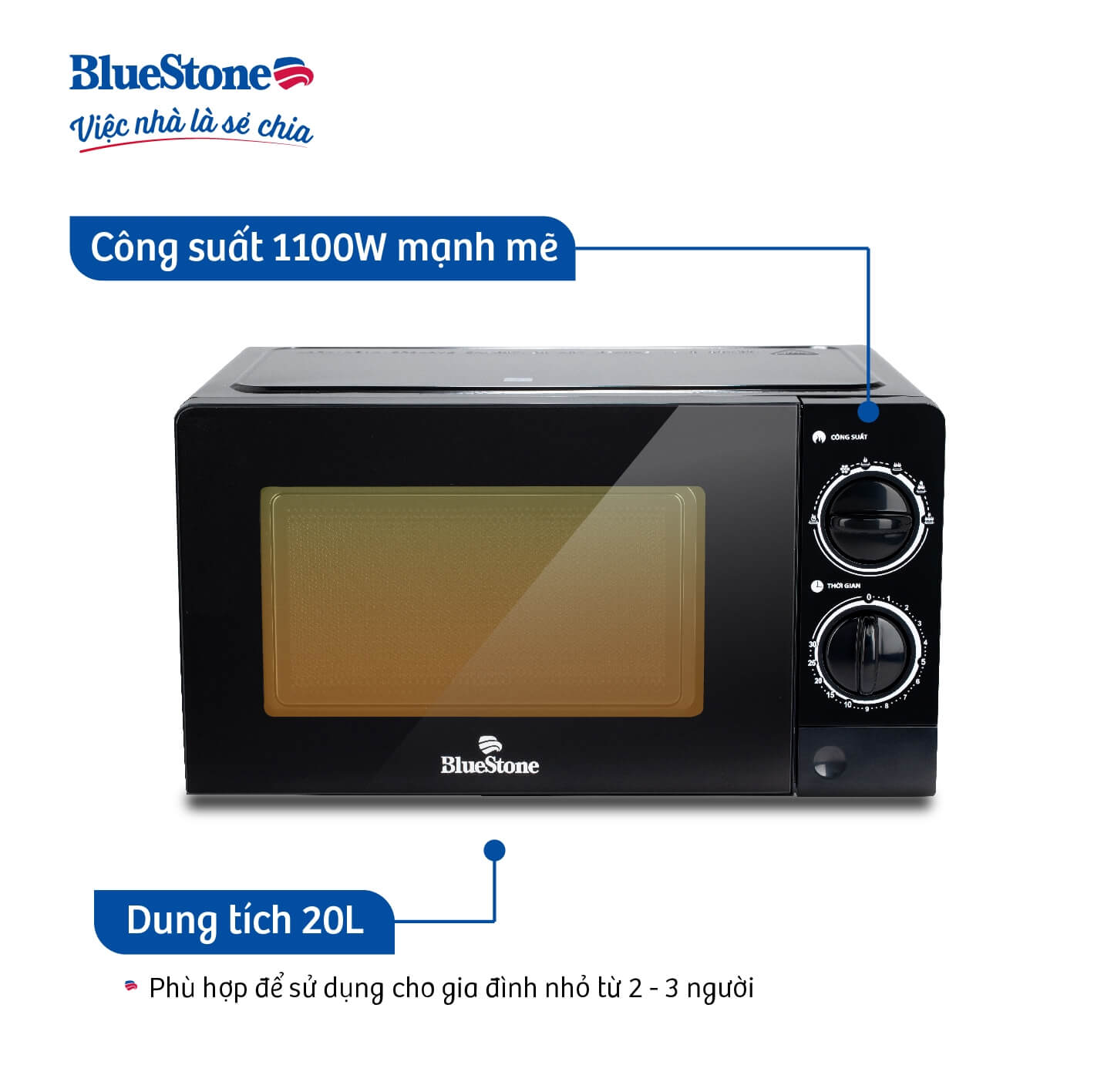 Lò Vi Sóng BlueStone Mob-7707 (20 Lít) 3