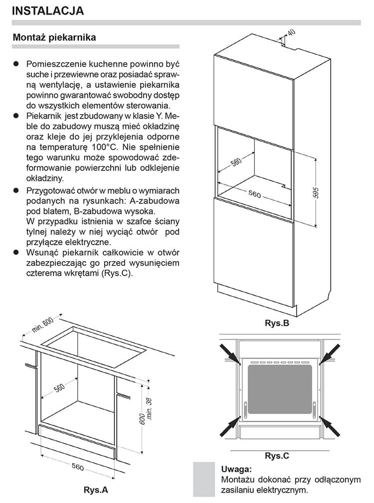 Lò Nướng Âm Amica EB7541BD FINE (65 Lít) 3