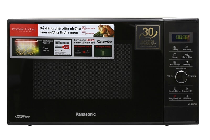 Lò Vi Sóng Inverter Có Nướng Panasonic PALM-NN-GD37HBYUE (23L)
