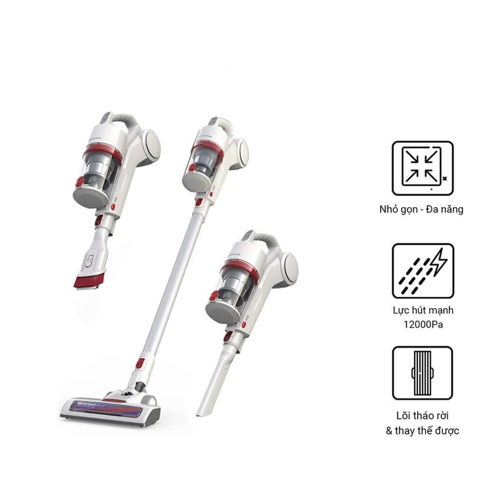 Máy Hút Bụi Không Dây Dùng Pin Sạc Lock&Lock ENV116WHT (150W)