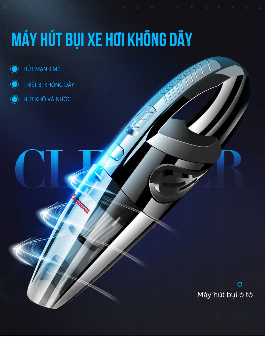 Máy Hút Bụi Cầm Tay Sạc Pin Không Dây Rundong R6053 1