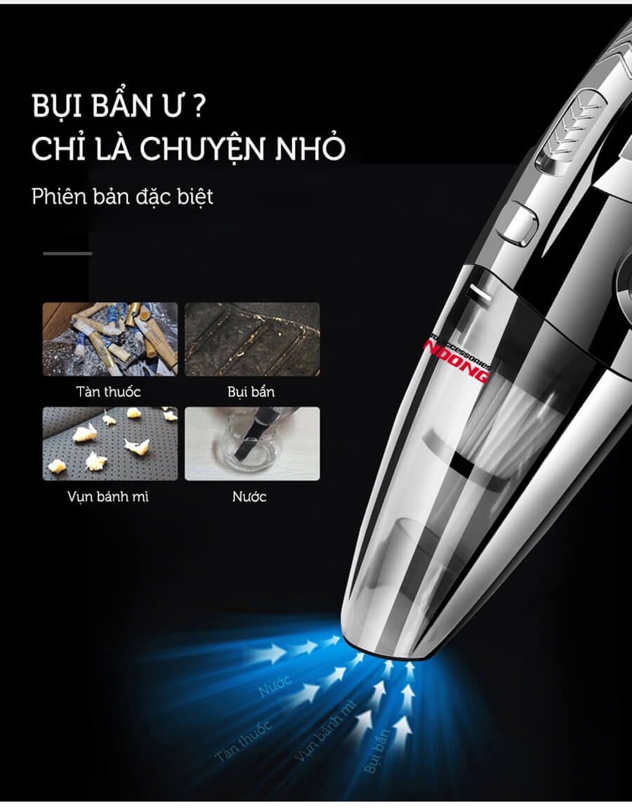 Máy Hút Bụi Cầm Tay Sạc Pin Không Dây Rundong R6053 2