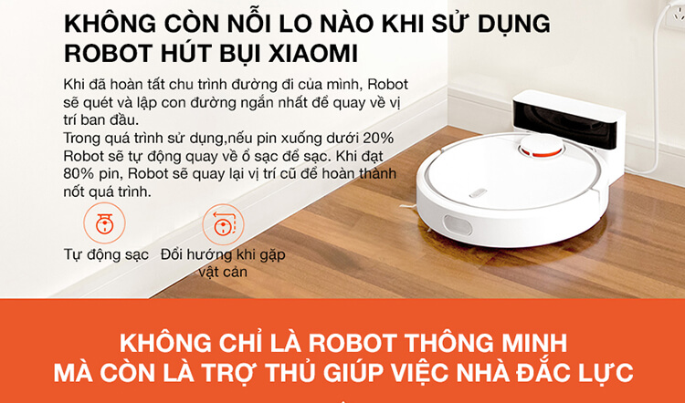 Robot Hút Bụi Xiaomi SKV4022GL Mi Robot Vacuum 2