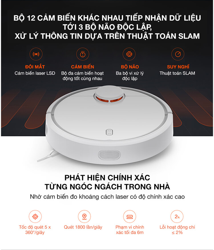 Robot Hút Bụi Xiaomi SKV4022GL Mi Robot Vacuum 6