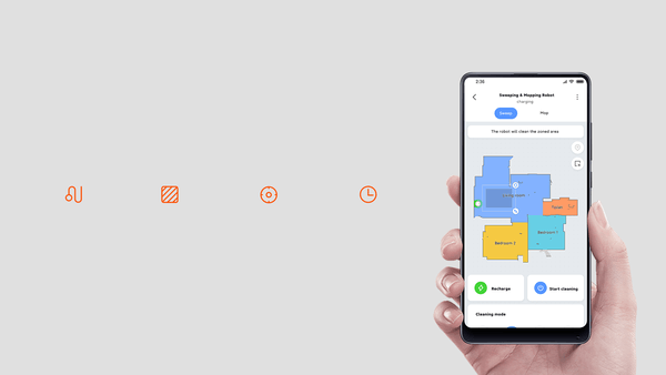 Robot Hút Bụi Lau Nhà Thông Minh Xiaomi Mi Robot Vacuum-Mop P SKV4109GL 6