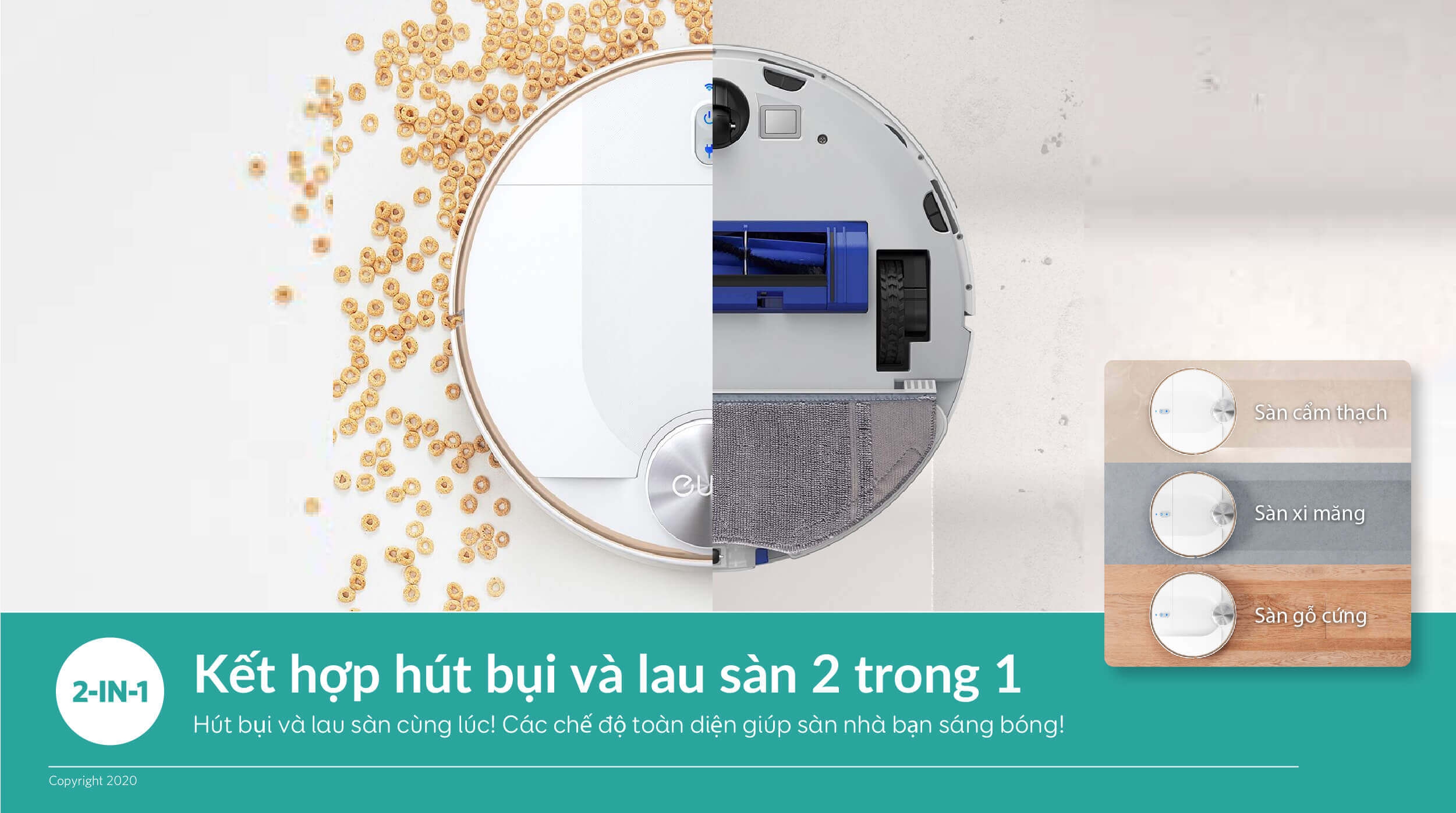 Robot Hút Bụi Lau Nhà Thông Minh Eufy RoboVac L70 Hydrid - T2190 4