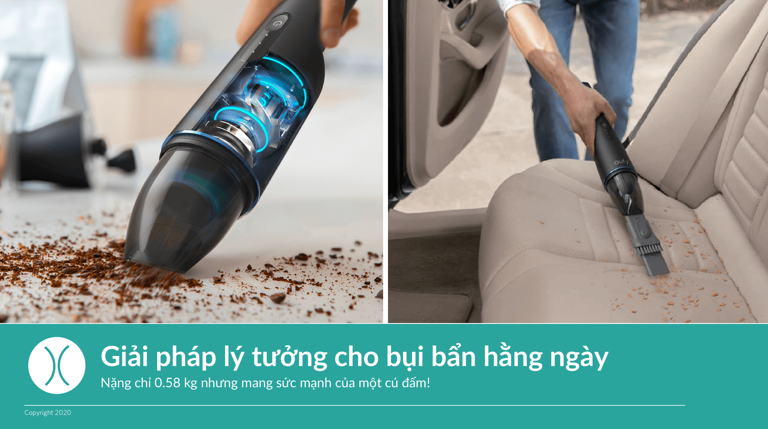 Máy Hút Bụi cầm tay HomeVac H11 - T2520 - Hàng Chính Hãng Máy Hút Bụi Cầm Tay Eufy HomeVac H11 Pure - T2520 2