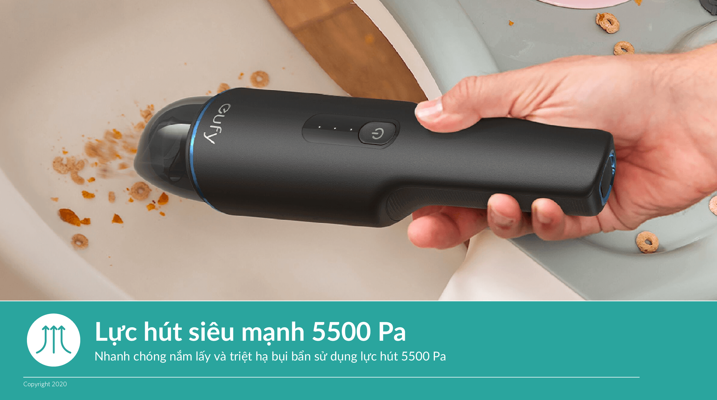 Máy Hút Bụi cầm tay HomeVac H11 - T2520 - Hàng Chính Hãng Máy Hút Bụi Cầm Tay Eufy HomeVac H11 Pure - T2520 4