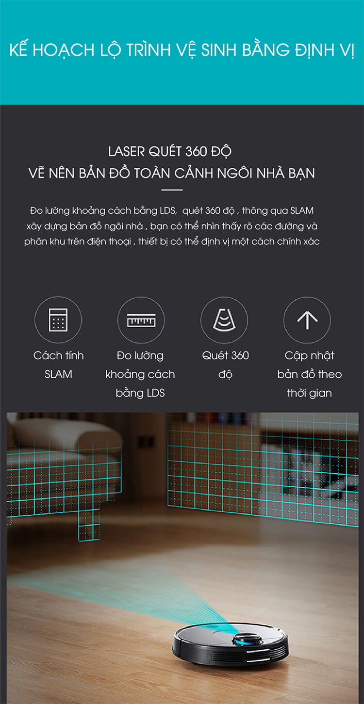 Robot Hút Bụi Lau Nhà Xiaomi Viomi V-RVCLM21B