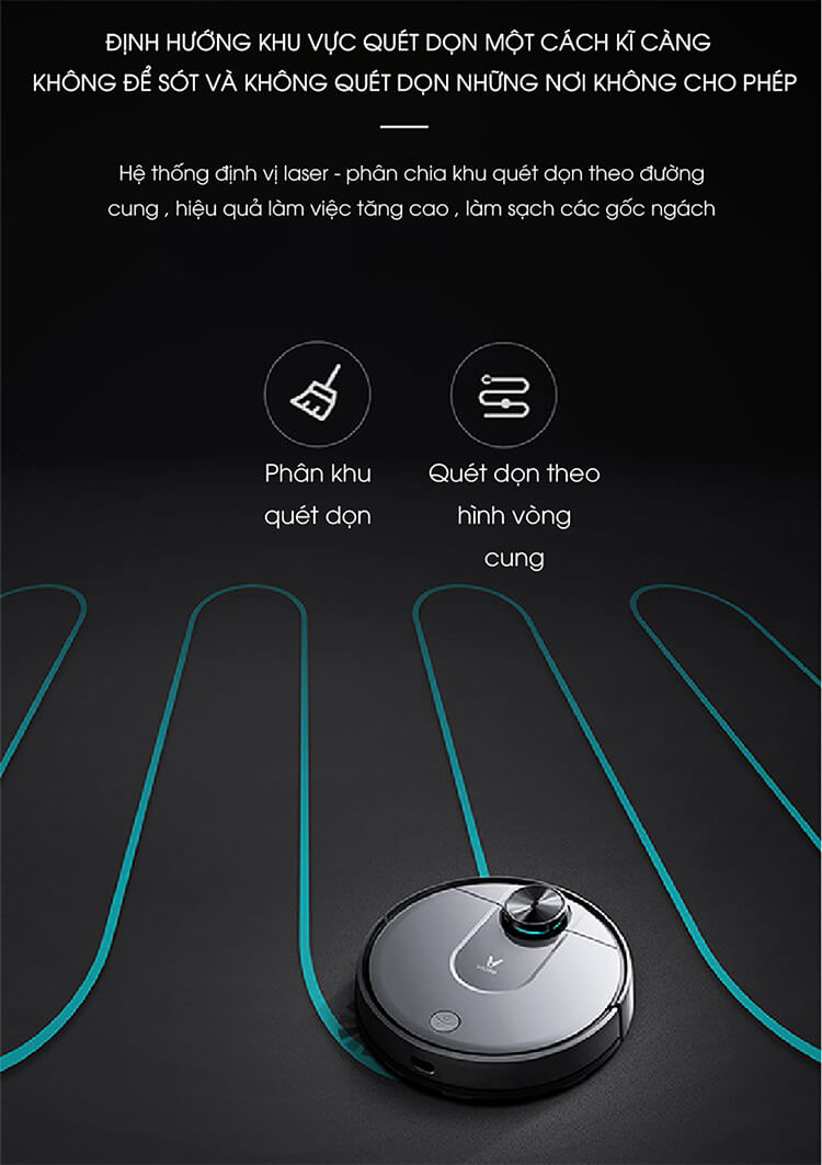 Robot Hút Bụi Lau Nhà Xiaomi Viomi V-RVCLM21B