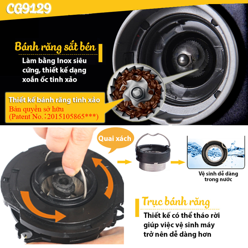 Máy Xay Cà Phê Chuyên Nghiệp Kahchan CG9129 5