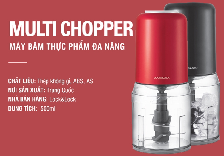 Máy xay thực phẩm Lock&Lock EJM121BLK 400W (500ml)