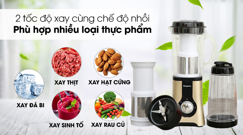 Máy Xay Sinh Tố 4 Cối Kangaroo KG4B3 (380W) 2