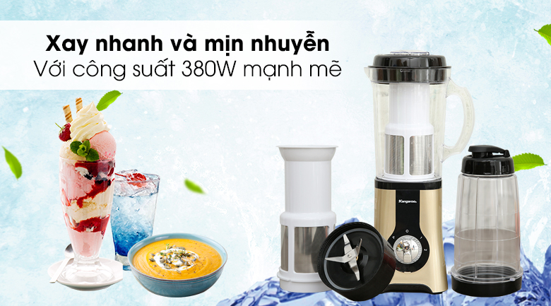 Máy Xay Sinh Tố 4 Cối Kangaroo KG4B3 (380W)  3