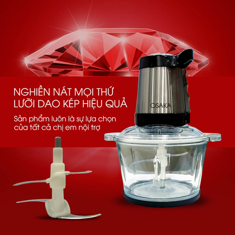 Máy Xay Thịt Đa Năng Osaka MC909 1.5L