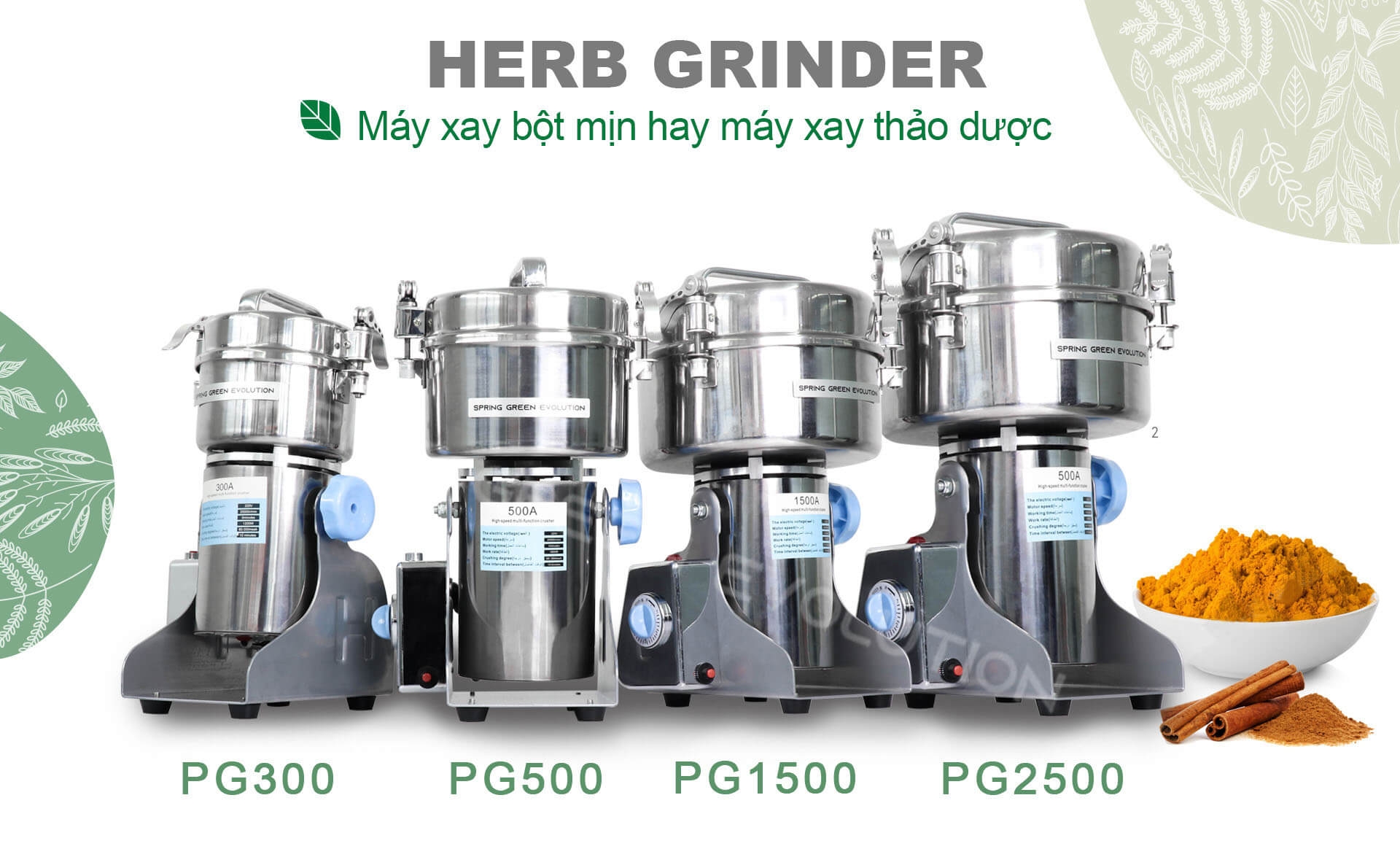 Máy xay bột mịn PG500 10