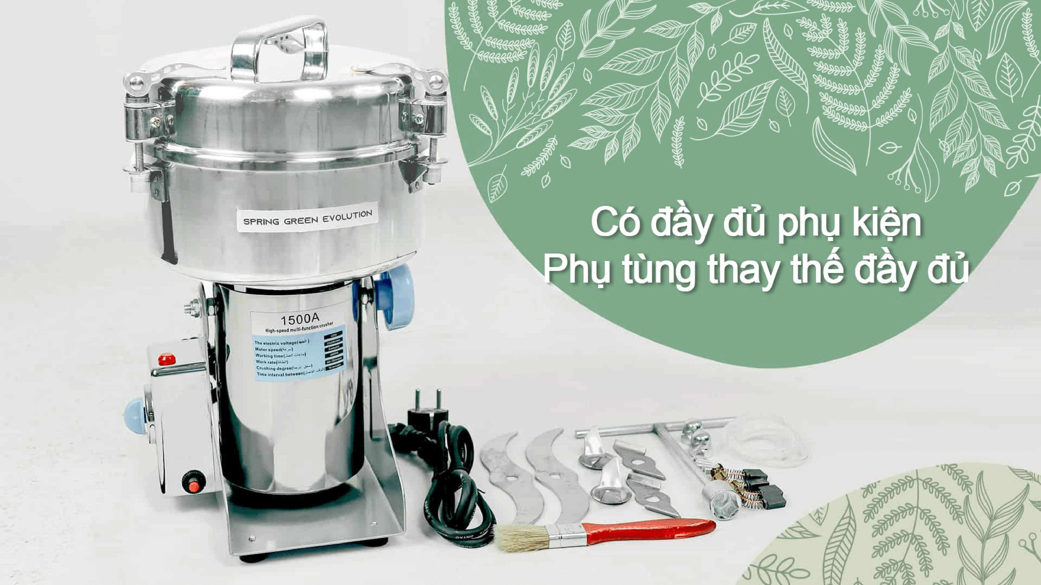 Máy xay bột mịn PG500 14