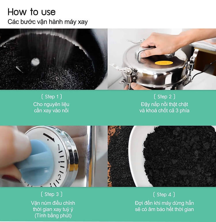 Máy xay bột mịn PG500 9
