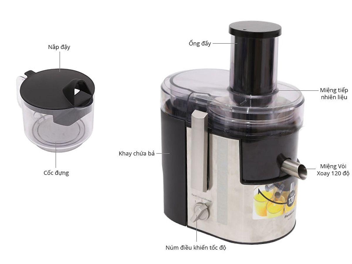 Máy Ép Trái Cây Panasonic PAVH-MJ-DJ01SRA – 1.5 Lít
