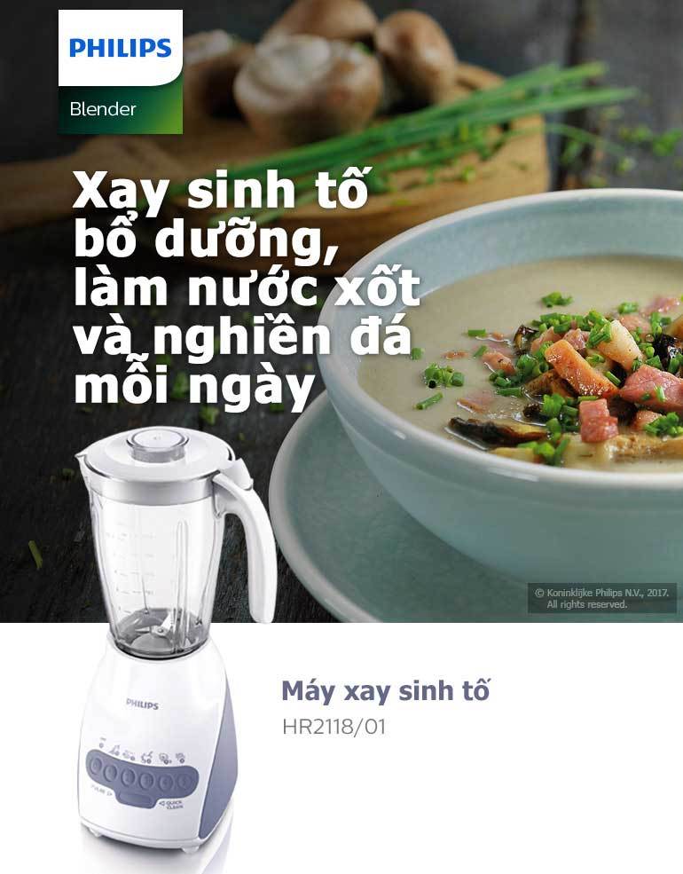 Máy Xay Sinh Tố Philips HR2118 1