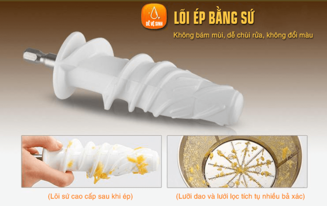 Máy Ép Chậm Joyoung JYZ-E25 (150W) 5
