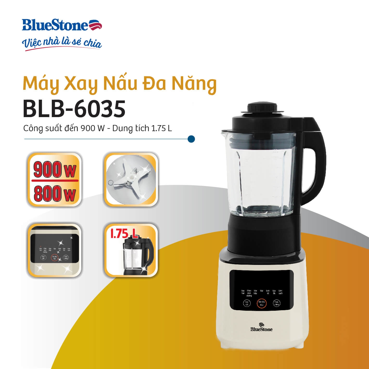 Máy Xay Nấu Đa Năng Bluestone BLB-6035 1