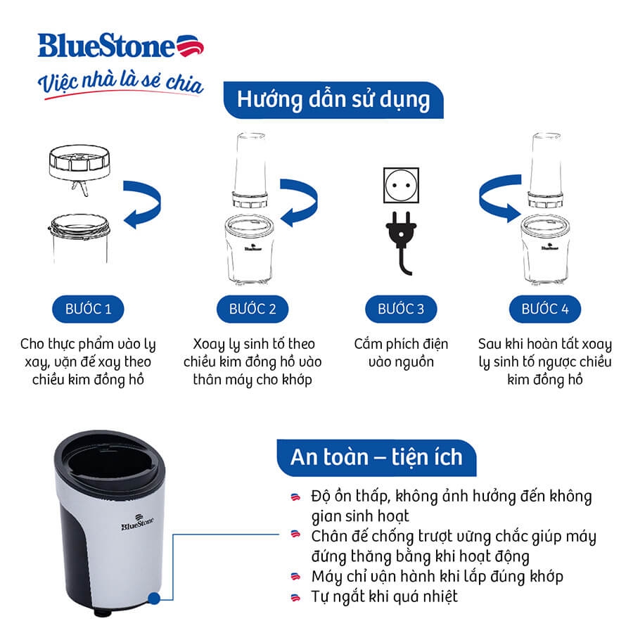 Máy Xay Sinh Tố BlueStone BLB-5310 (450W) 4
