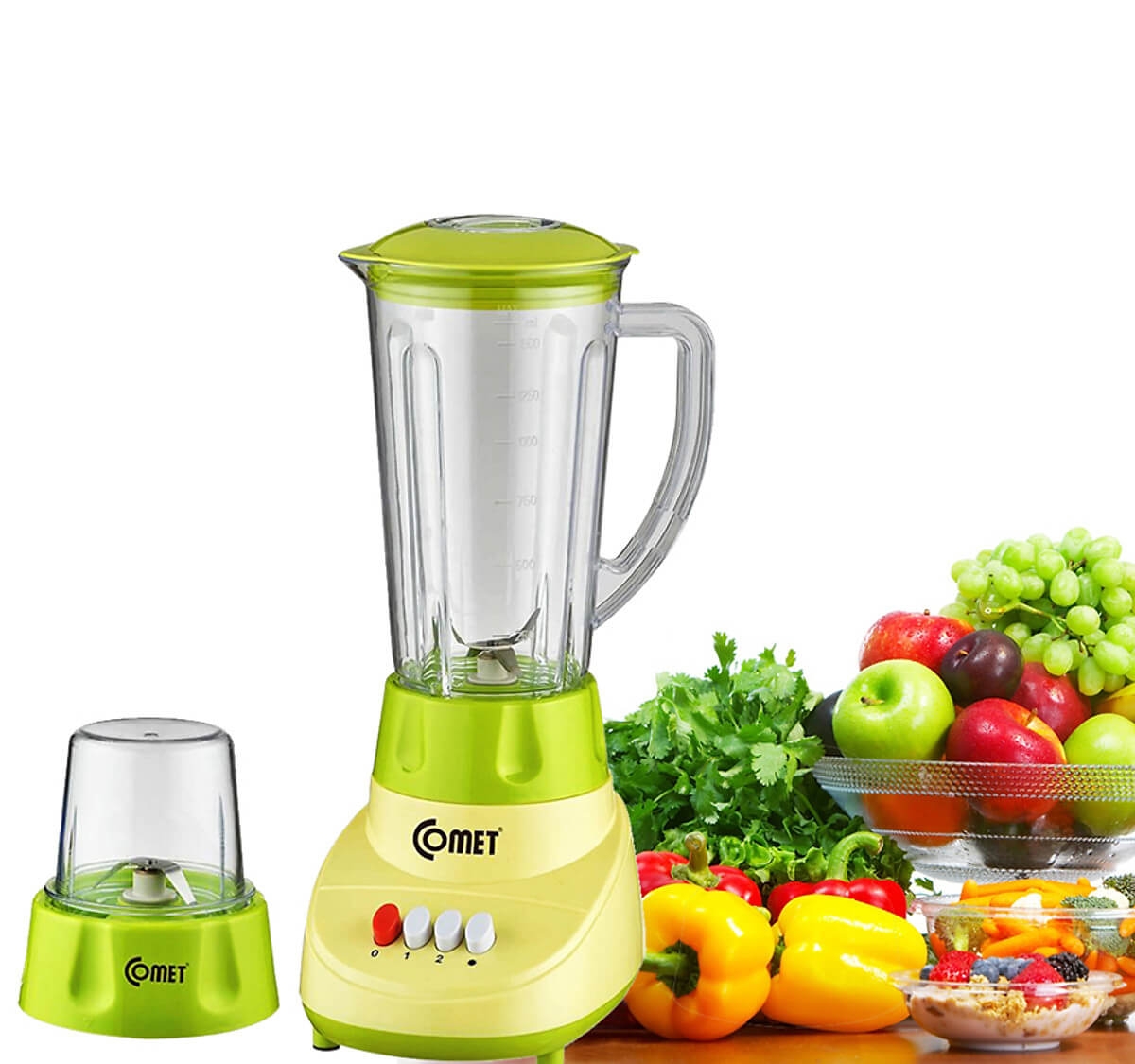 Máy Xay Sinh Tố Thủy Tinh COMET CM9986 1.5L 1