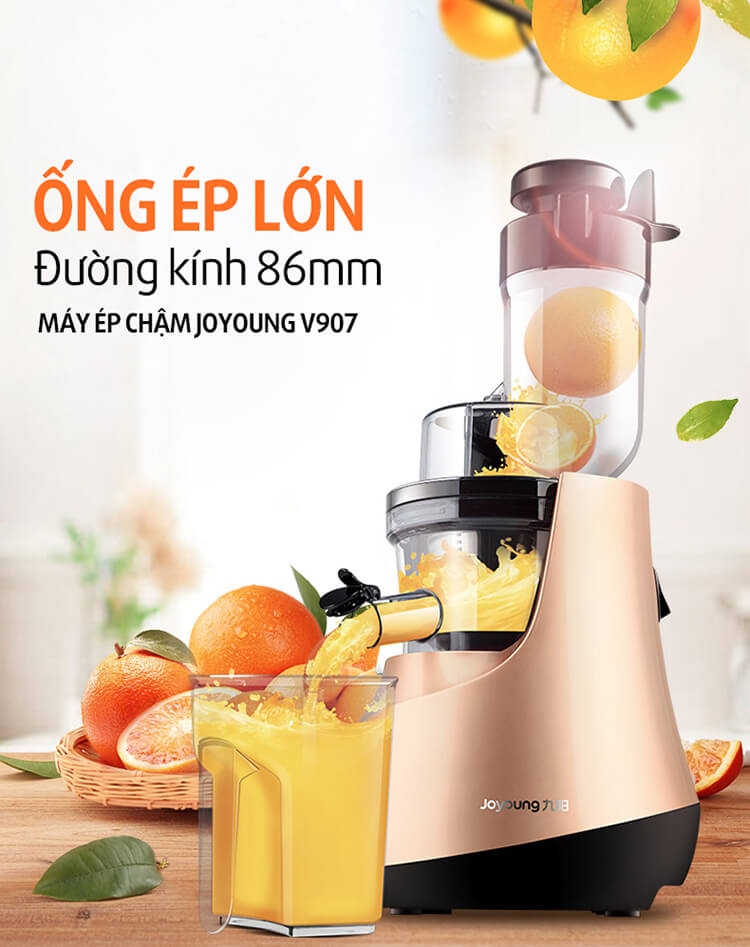Máy Ép Chậm Đa Năng và Làm Kem Joyoung JYZ-V907 (150W) 1