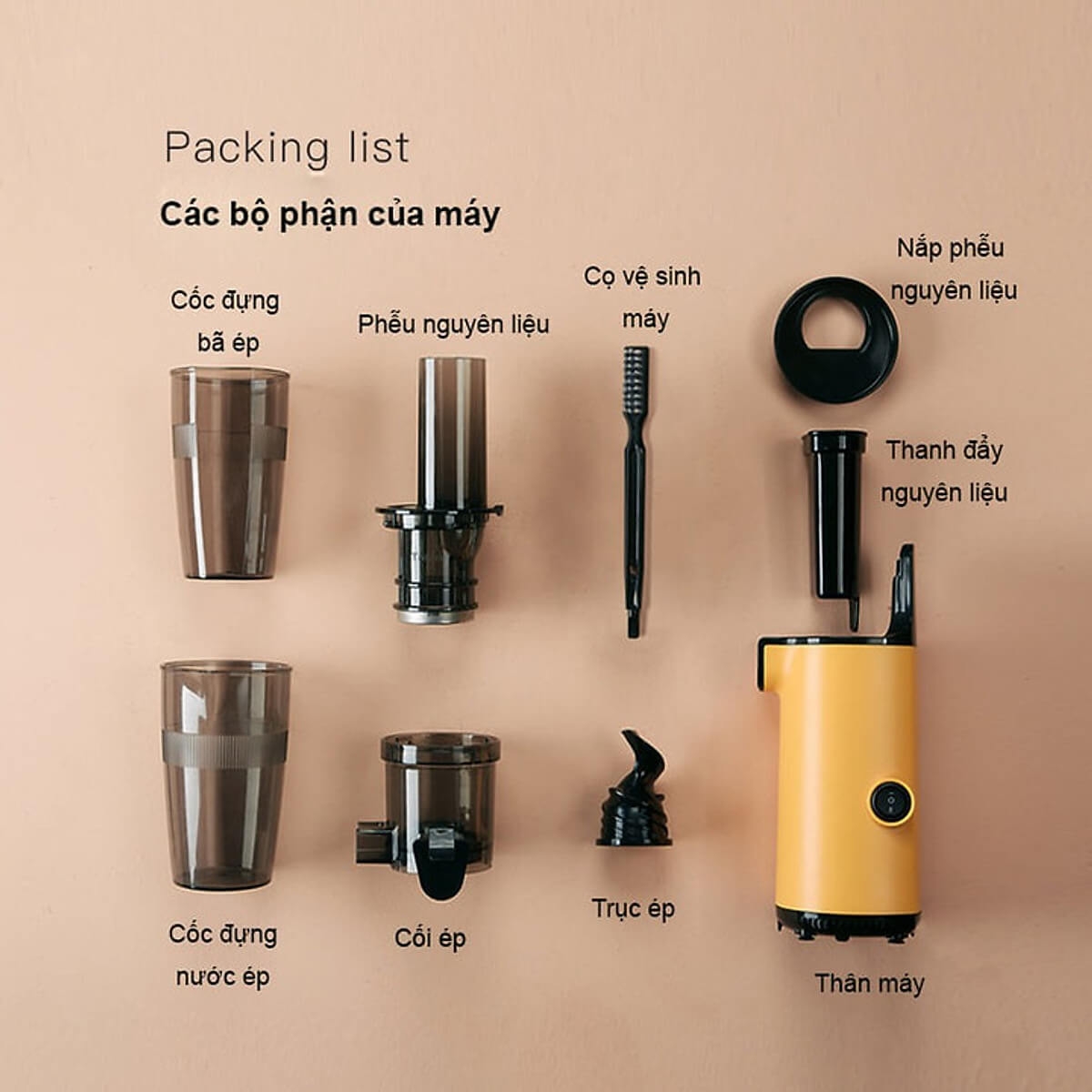 Máy Ép Chậm Cầm Tay Mokkom MK-SJ001