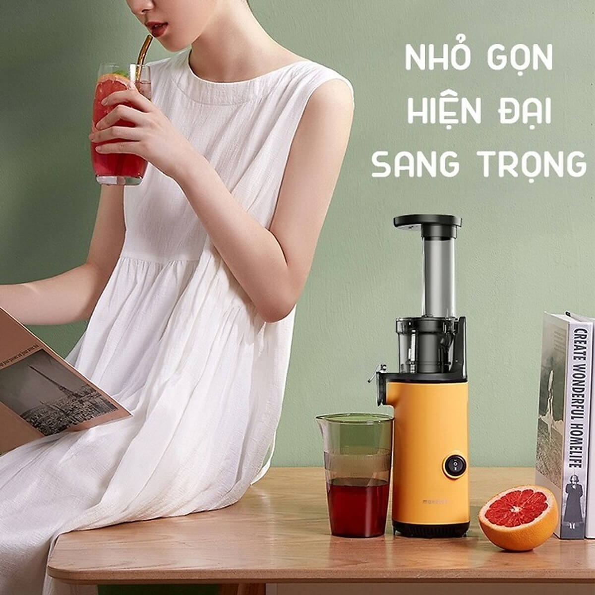Máy Ép Chậm Cầm Tay Mokkom MK-SJ001
