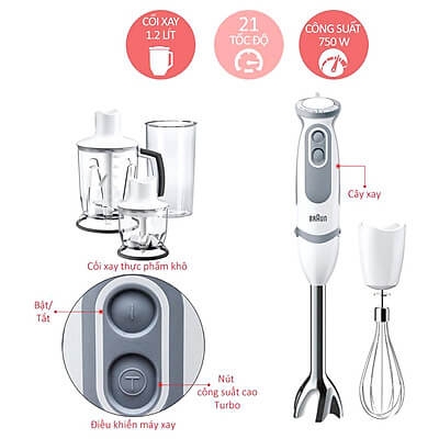 Máy Xay Cầm Tay Braun MQ5245