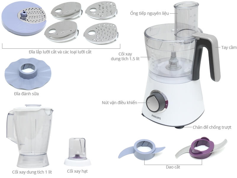 Máy Xay Đa Năng Philips HR7761 1