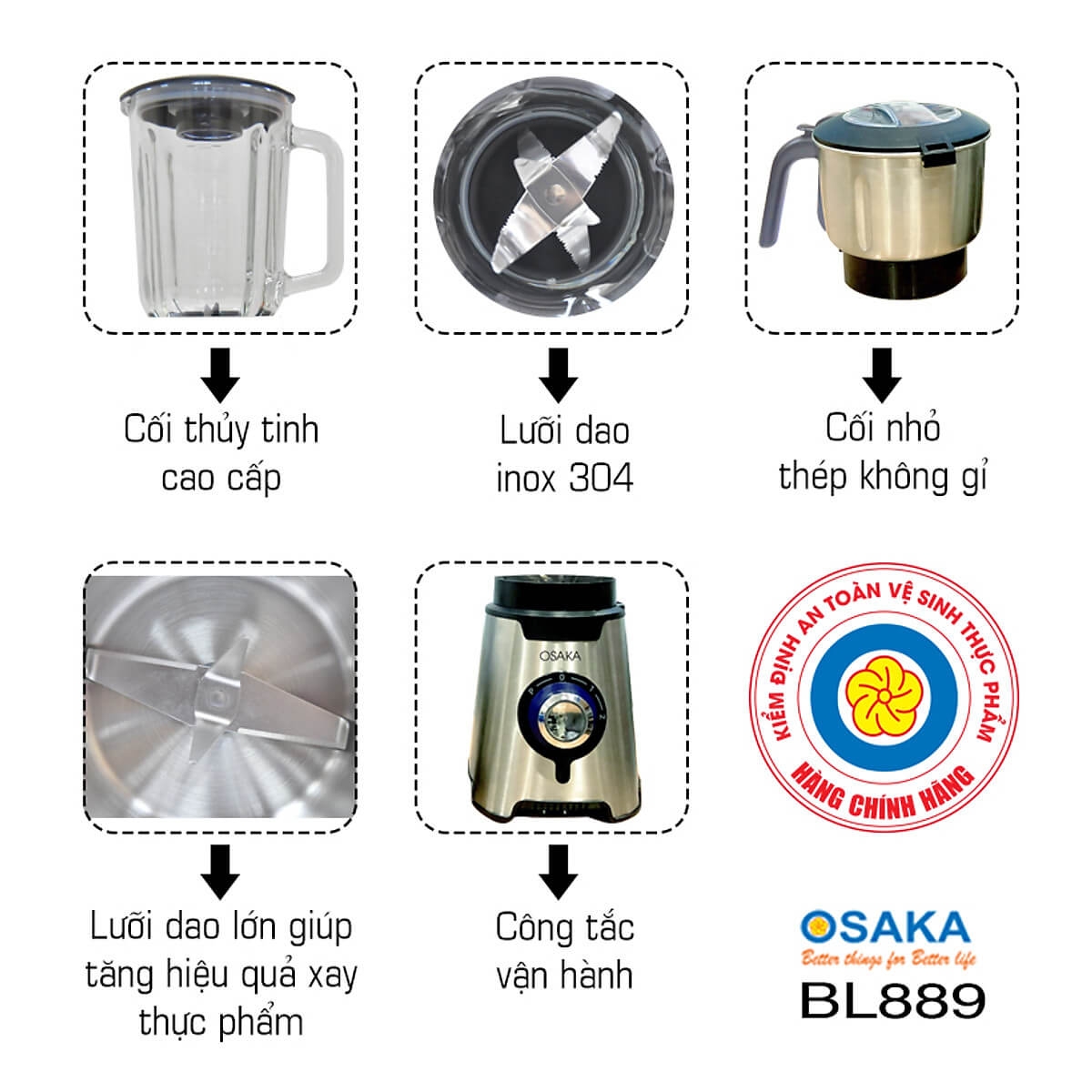 Máy Xay Sinh Tố Đa Năng BL889 1.5L 1