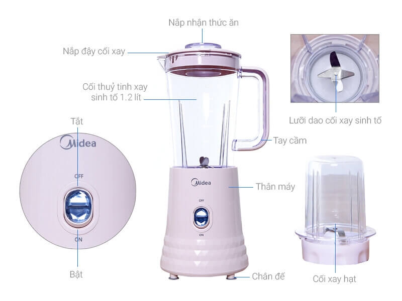 Máy Xay Sinh Tố Midea MJ-BL35