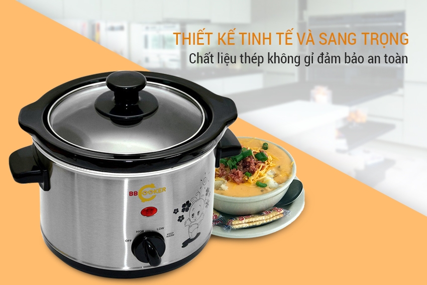 Nồi Nấu Cháo Đa Năng BBCooker BS25 (2.5L)