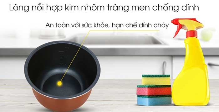 Nồi Cơm Điện Tử Sharp KS-COM186EV-GL (1.8L) 1