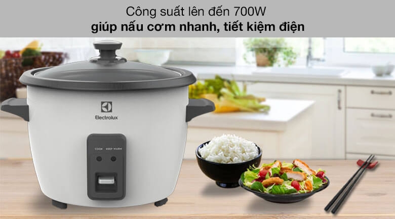 Nồi Cơm Điện Nắp Rời Electrolux E2RC1-320W 1.8L  3