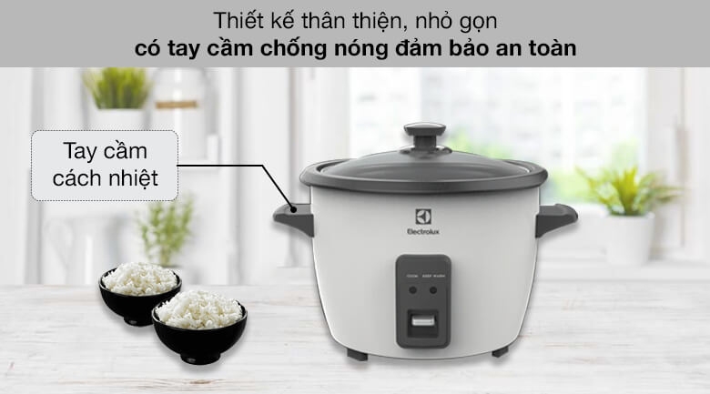 Nồi Cơm Điện Nắp Rời Electrolux E2RC1-320W 1.8L 7
