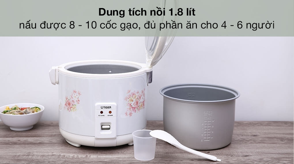 Nồi Cơm Điện Nắp Gài Tiger JNP-1800 - 1.8L 3