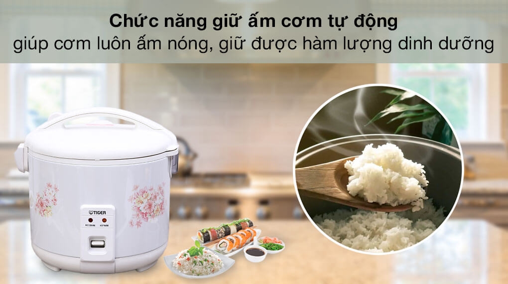 Nồi Cơm Điện Nắp Gài Tiger JNP-1800 - 1.8L 6