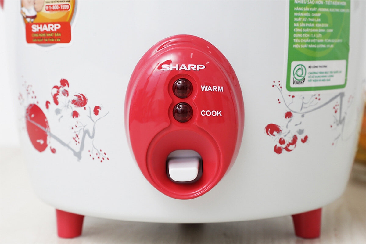 Nồi Cơm Điện Nắp Rời Sharp KSH-D15V (1.5L) - Màu Ngẫu Nhiên