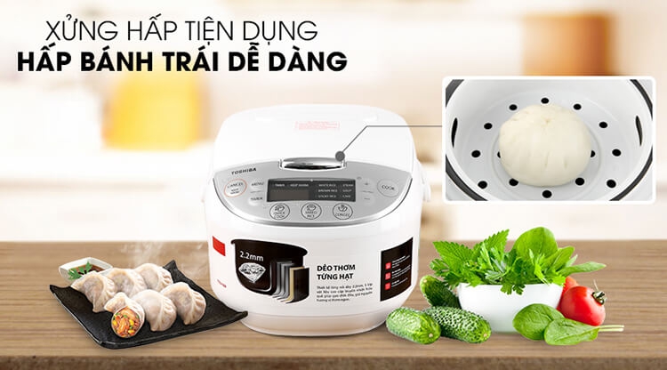 Nồi Cơm Điện Tử Toshiba RC-10DH2PV(W) 10