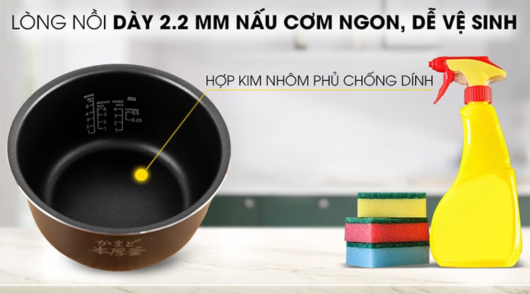 Nồi Cơm Điện Tử Toshiba RC-10DH2PV(W) 4