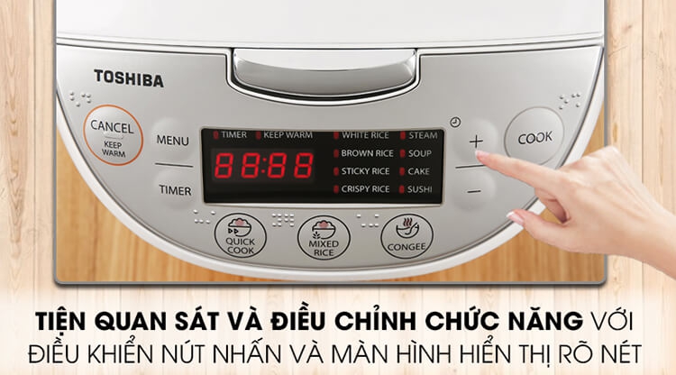 Nồi Cơm Điện Tử Toshiba RC-18DH2PV(W) 7